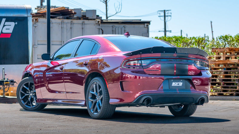 Borla 19-23 Dodge Charger GT 3.6L V6 RWD ATAK Catback Exhaust - Black Chrome Tips - DTX Performance