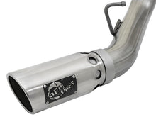 Load image into Gallery viewer, aFe Large Bore-HD 4in 409-SS DPF-Back Exhaust w/Dual Polished Tips 2017 GM Duramax V8-6.6L (td) L5P - DTX Performance