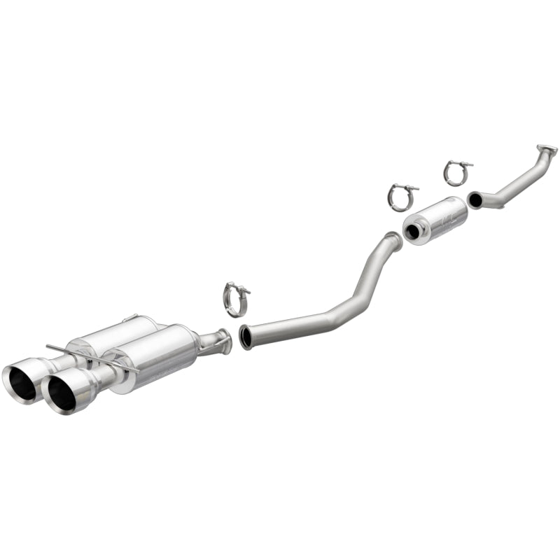 MagnaFlow CatBack 17-18 Honda Civic L4 1.5LGAS Dual Exit Polished Stainless Exhaust - DTX Performance