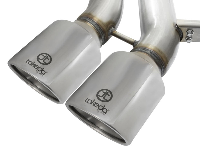 aFe POWER Takeda 3in 304 SS Cat-Back Exhaust w/ Polished Tips 13-17 Ford Focus ST L4-2.0L (t) - DTX Performance