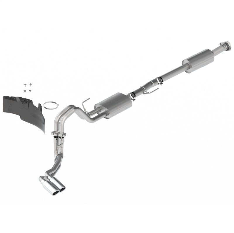 Ford Racing 21-22 F-150 2.7L/3.5L/5.0L Side Exit Sport Exhaust - Chrome Tips - DTX Performance