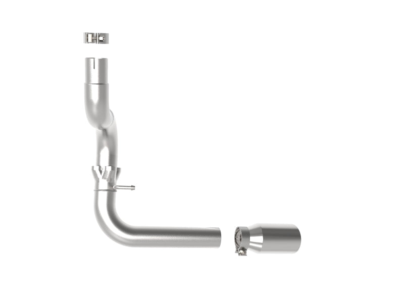 aFe 20-21 Jeep Wrangler Large Bore-HD 3in 304 Stainless Steel DPF-Back Exhaust System - Polished Tip - DTX Performance