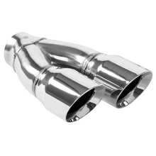 Load image into Gallery viewer, MagnaFlow Double Wall 3in Dual Round Polished Tip 2.25in Inlet - DTX Performance