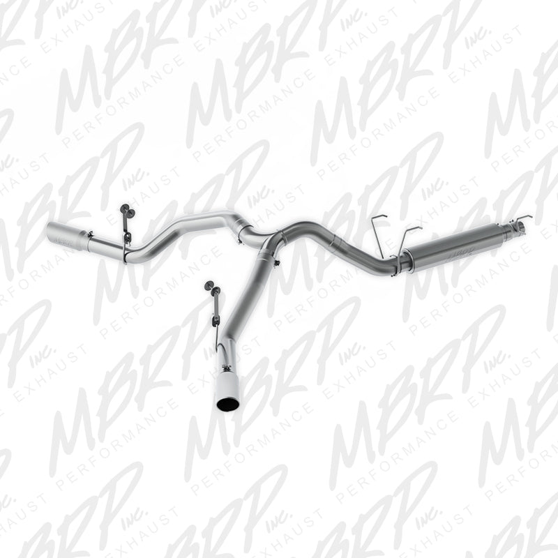 MBRP 14-16 Ram 2500/3500 6.4L 4in AL Single Side Dual Outlet Cat Back Exhaust - DTX Performance