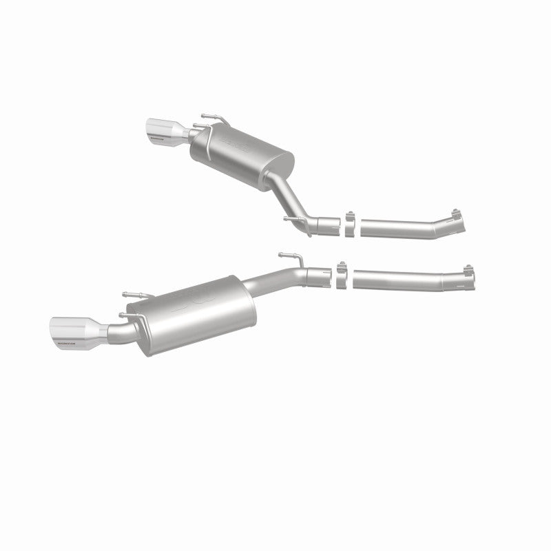 MagnaFlow Axle-Back Stainless Dual Split 4in Polished Tips 10-15 Chevrolet Camaro Convert. 3.6L V6 - DTX Performance