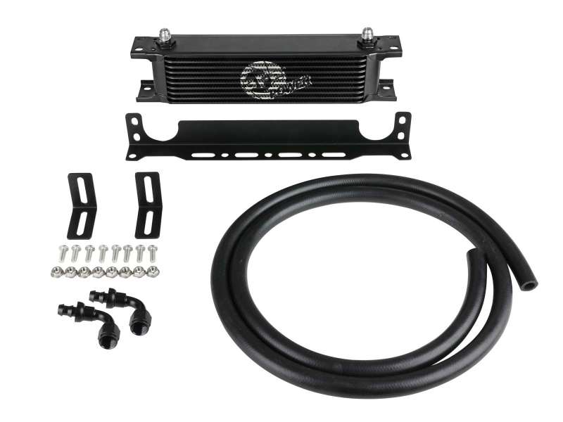 aFe Bladerunner Oil Cooler Universal 10in L x 2in W x 3.5in H - DTX Performance