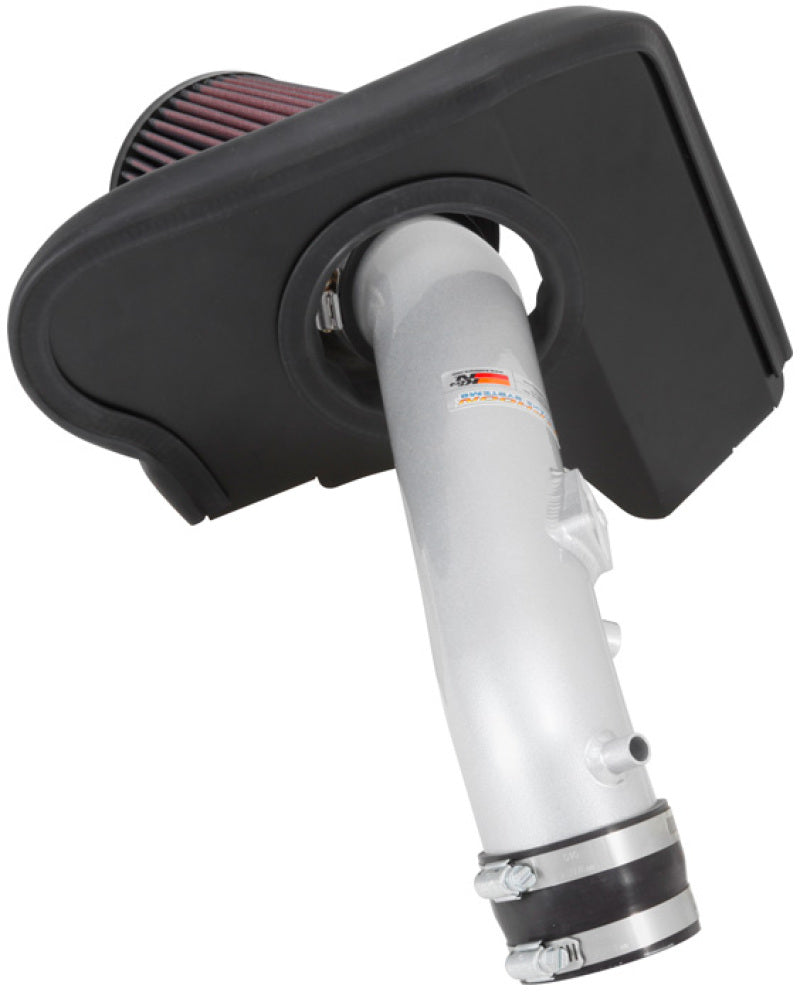 K&N 2013-14 Honda Accord 2.4L L4 69 Series Typhoon Air Intake System - Silver Cold Air Intake Kit - DTX Performance