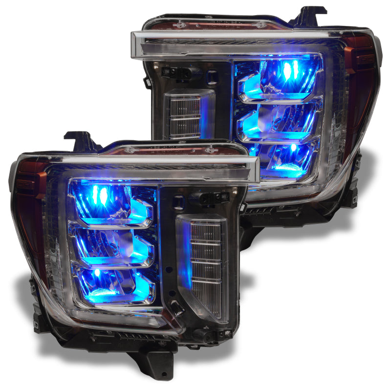 Oracle 19-21 Silverado/Sierra 1500 RGB Demon Eye Headlight Upgrade Kit - ColorSHIFT w/o Controller - DTX Performance