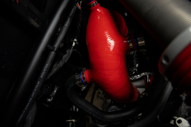 Mishimoto 2016+ Polaris RZR XP Turbo Silicone Intake J-Tube - Red - DTX Performance