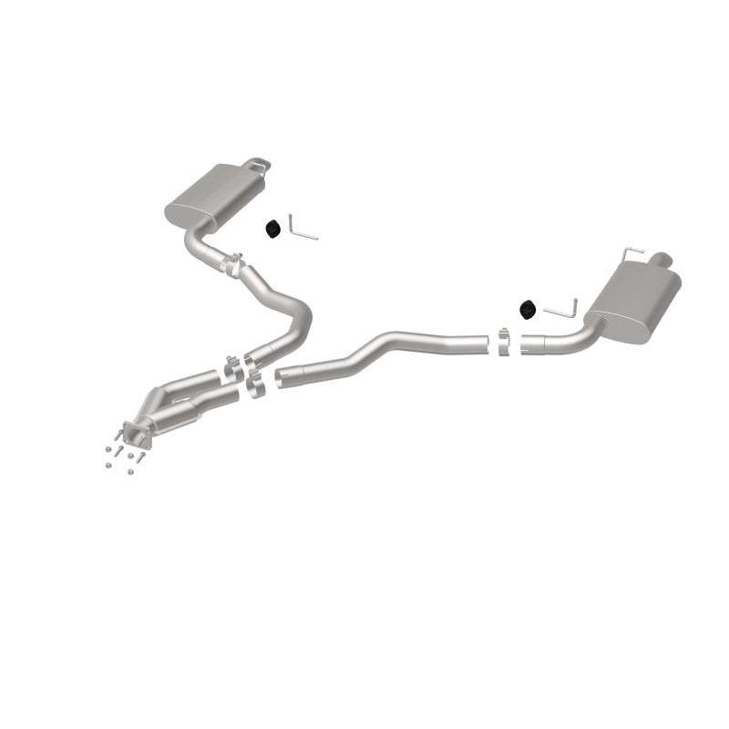 MagnaFlow 75-79 Chevy Corvette V8 5.7L Dual Split Rear Exit Stainless Cat-Back Perf Exhaust - DTX Performance