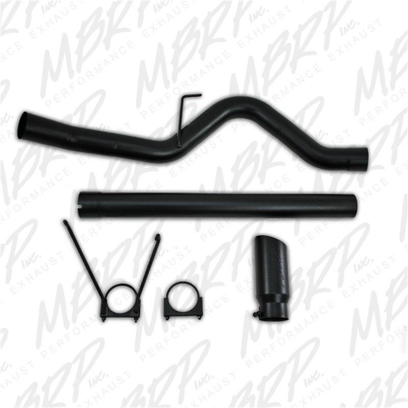 MBRP 10-12 Dodge 2500/3500 Cummins 6.7L Filter Back Single Side Black Coated Exhaust System - DTX Performance