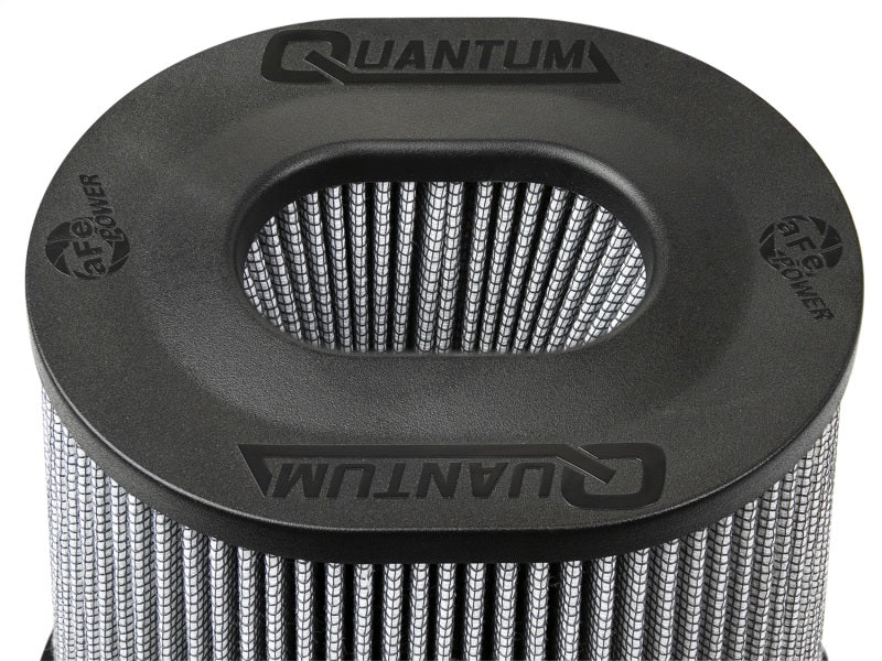 aFe Quantum Pro DRY S Air Filter Inverted Top - 5in Flange x 9in Height - Dry PDS - DTX Performance