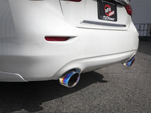 Load image into Gallery viewer, aFe Takeda 2.5in 304 SS Axle-Back Exhaust w/ Blue Flame Tips 16-18 Infiniti Q50 V6-3.0L (tt) - DTX Performance