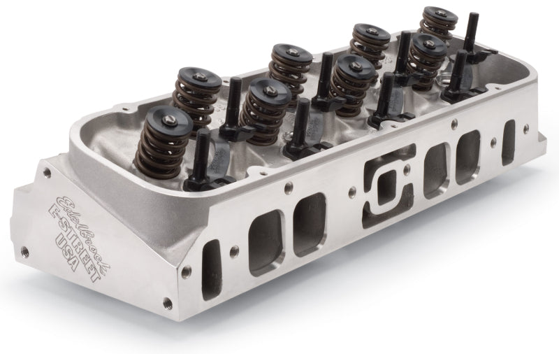 Edelbrock Cyl Head E-Street BB Chevy Oval Port Complete Single - DTX Performance