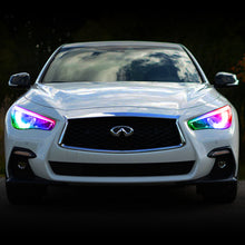 Load image into Gallery viewer, Oracle 14-21 Infiniti Q50 RGB+W Headlight Halo Upgrade Kit - ColorSHIFT - DTX Performance