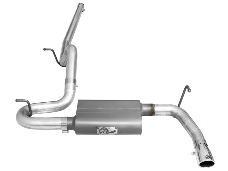 aFe Scorpion 2-1/2in Alum Steel Cat-Back Exhaust w/Pol Tip 07-18 Jeep Wrangler (JK) V6-3.6L/3.8L - DTX Performance