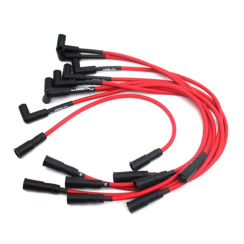 JBA 96-99 GM 5.0L/5.7L Truck Ignition Wires - Red - DTX Performance