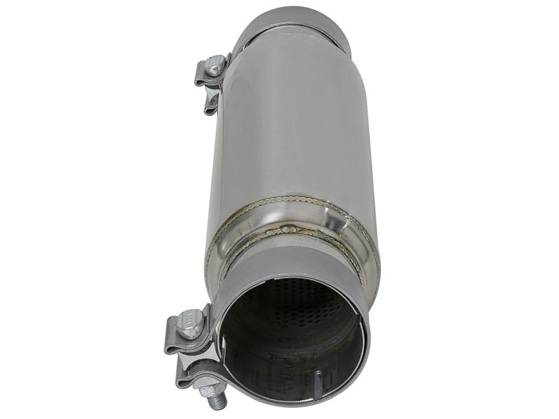 aFe MACH Force-Xp 409 SS Resonator 3in. Inlet/Outlet / 4in. Diameter / 12in. Body / 16in. Length - DTX Performance