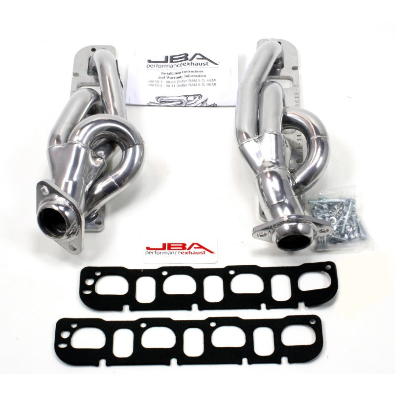 JBA 09-19 RAM 5.7L HEMI 1-5/8in Primary Silver Ctd Cat4Ward Header - DTX Performance