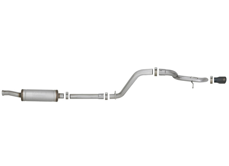 aFe MACH Force-Xp Axle-Back Hi-Tuck Exhaust System w/Black Tip 18-19 Jeep Wrangler (JL) V6 3.6L - DTX Performance