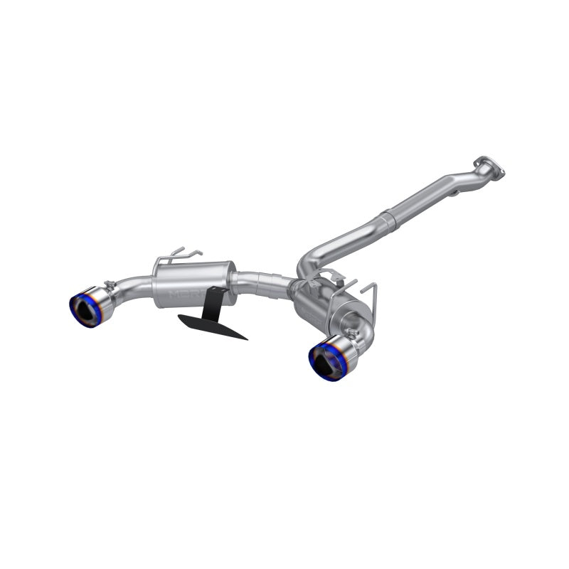 MBRP 2023 Toyota Corolla GR 1.6L T304 Stainless Steel 3in Cat-Back Dual Split Rear w/ Burnt End Tips - DTX Performance