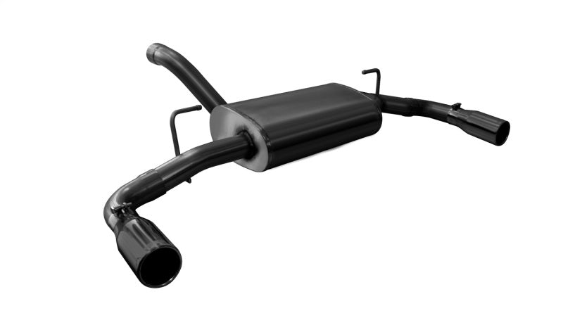 Corsa 18+ Jeep Wrangler JL 2.5in Dual Rear Exit Black Tips Sport Axle-Back Exhaust - DTX Performance