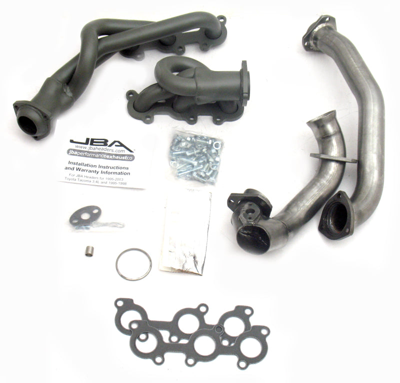 JBA 01-04 Toyota 3.4L V6 w/o EGR 1-1/2in Primary Ti Ctd Cat4Ward Header - DTX Performance