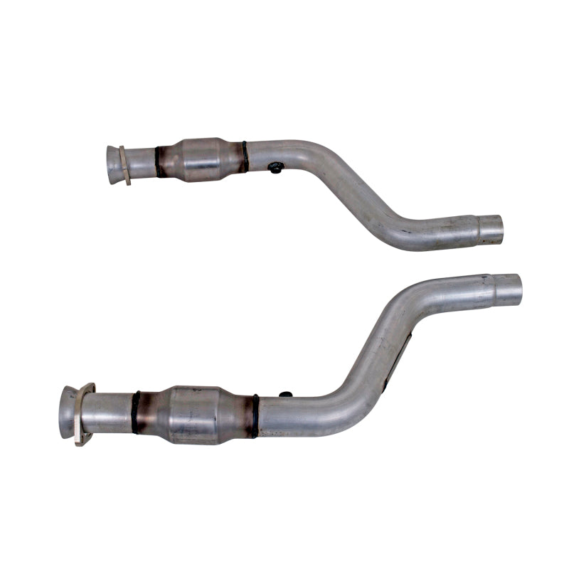 BBK 05-15 Dodge Challenger Charger Short Mid X Pipe w Catalytic Converters 2-3/4 For LT Headers - DTX Performance