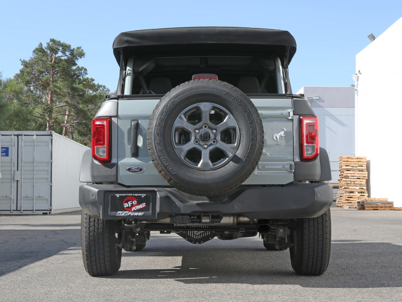 aFe Apollo GT 3in 409 SS Cat-Back Exhaust 2021 Ford Bronco L4-2.3L (t)/V6-2.7L (tt) w/ Black Tip - DTX Performance