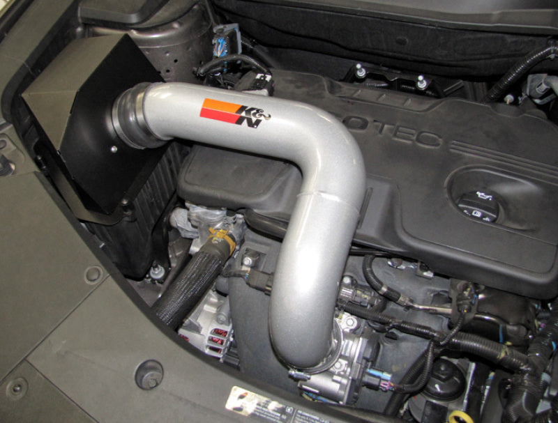 K&N 10 GMC Terrain / 10 Chevy Equinox 2.4L-L4 Silver High Flow Performance Kit - DTX Performance