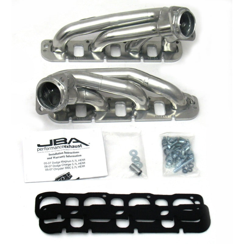 JBA 09-20 Chrysler 5.7L HEMI 1-3/4in Primary Silver Ctd Cat4Ward Header - DTX Performance