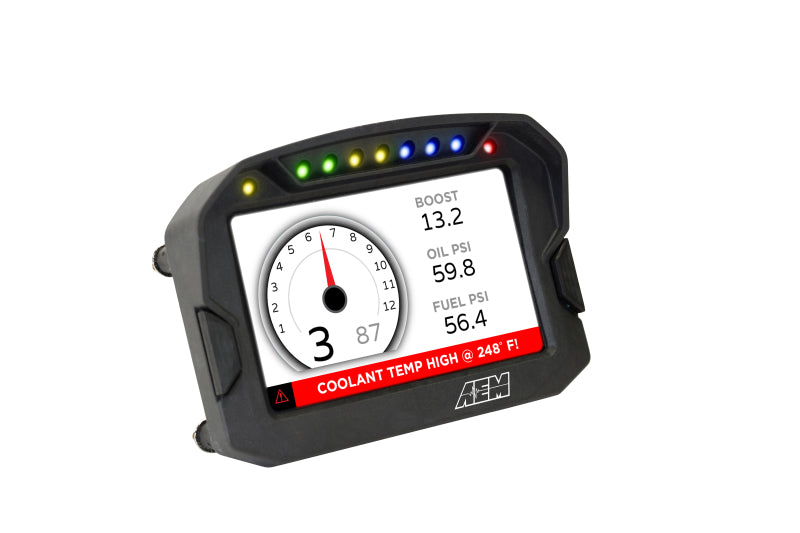 AEM CD-5LG Carbon Logging Digital Dash Display w/ Internal 10Hz GPS & Antenna - DTX Performance