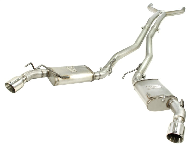 aFe MACHForce XP Exhaust 3in Stainless Stee CB/10-13 Chevy Camaro V8-6.2L (td) (pol tip) - DTX Performance