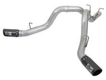 Load image into Gallery viewer, aFe ATLAS 4in DPF-Back Alum Steel Exhaust System w/Dual Exit Black Tip 2017 GM Duramax 6.6L (td) - DTX Performance