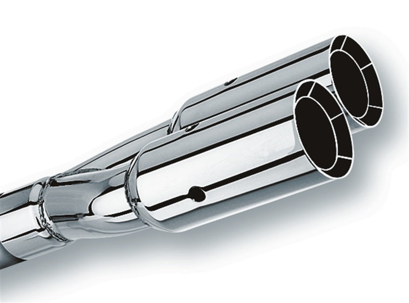 Borla Universal Polished Tip Dual Round Intercooled (inlet 2 1/2in. Outlet 3in) *NO Returns* - DTX Performance