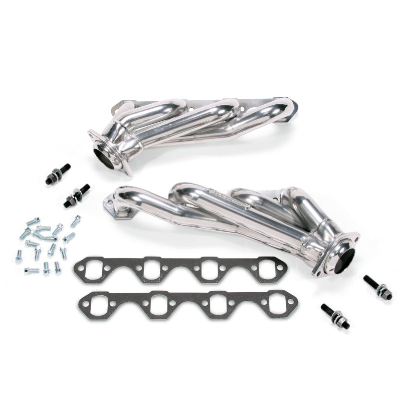 BBK 79-93 Mustang 5.0 Shorty Unequal Length Exhaust Headers - 1-5/8 Silver Ceramic - DTX Performance