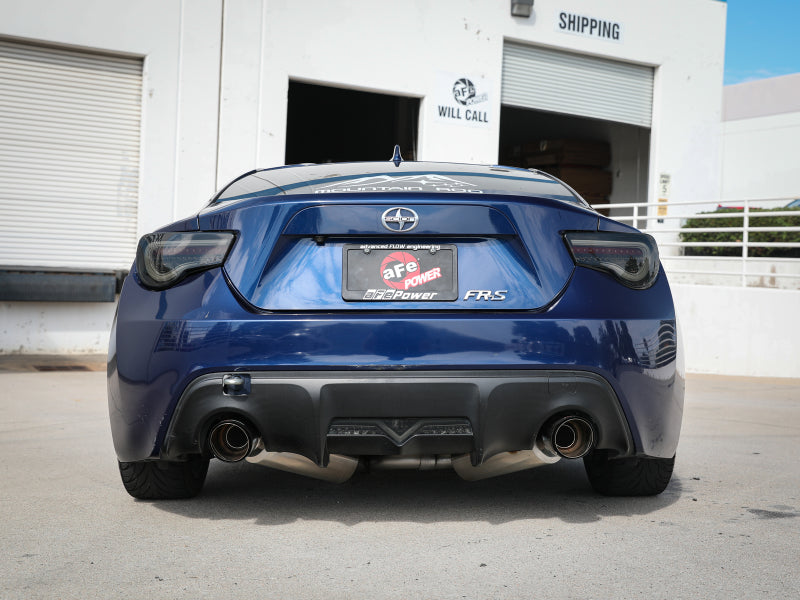 aFe Takeda Exhaust Axle-Back 13-15 Scion FRS / Subaru BRZ 304SS Carbon Fiber Dual Tips Exhaust - DTX Performance