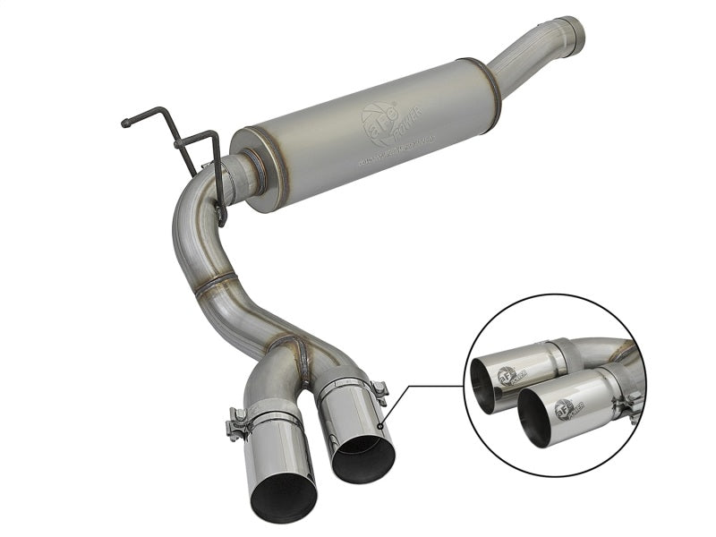 aFe POWER Rebel Series 3.5in 409 SS Cat Back Exhaust w/Pol Tips 14-17 RAM 2500/3500 V8-6.4L Hemi - DTX Performance