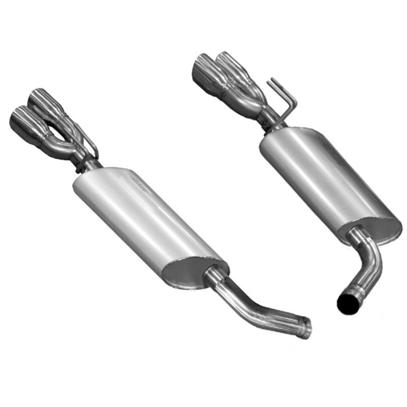 Kooks 14 Chevy SS LS3 6.2L OEM 3in Axleback Exhaust. w/and Quad 3in Slash Cut Pol Tips - DTX Performance