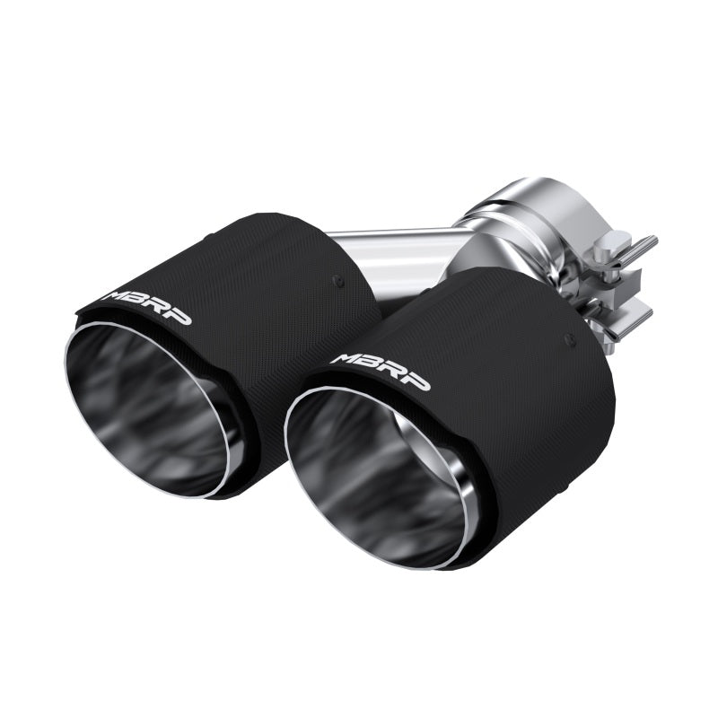 MBRP Universal Carbon Fiber Dual Tip 4in OD/2.5in Inlet - DTX Performance