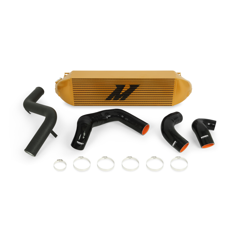 Mishimoto 2013+ Ford Focus ST Gold Intercooler w/ Black Pipes - DTX Performance