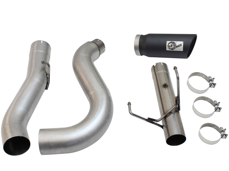 aFe MACHForce XP Exhaust Large Bore 5in DPF-Back Alu. 13-15 Dodge Trucks L6-6.7L (td) *Black Tip - DTX Performance