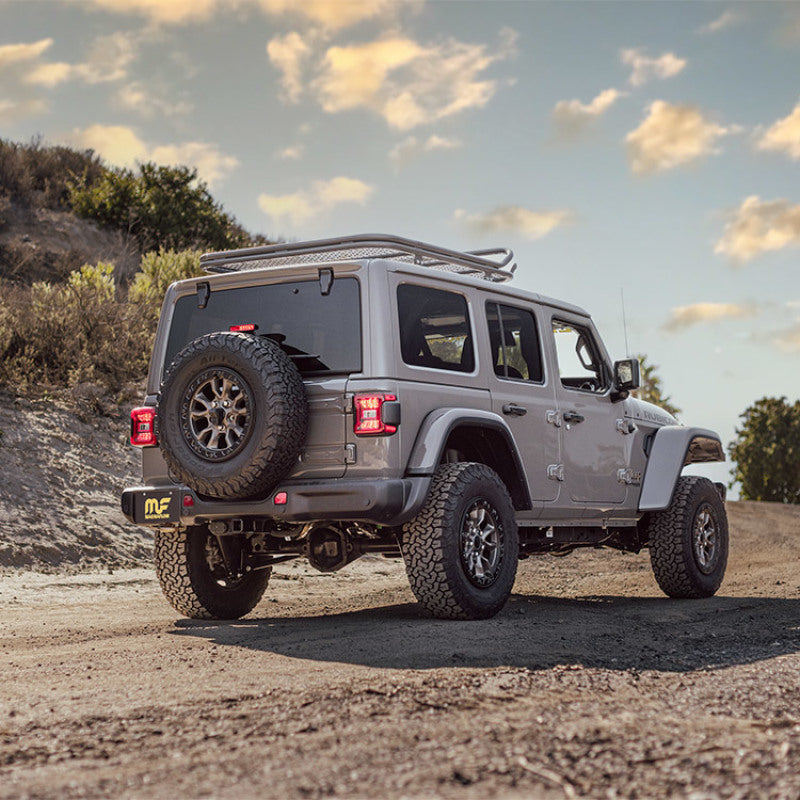 MagnaFlow Cat-Back 2021 Jeep Wrangler 6.4L Rock Crawler Series Dual Exit Stainless Exhaust - DTX Performance