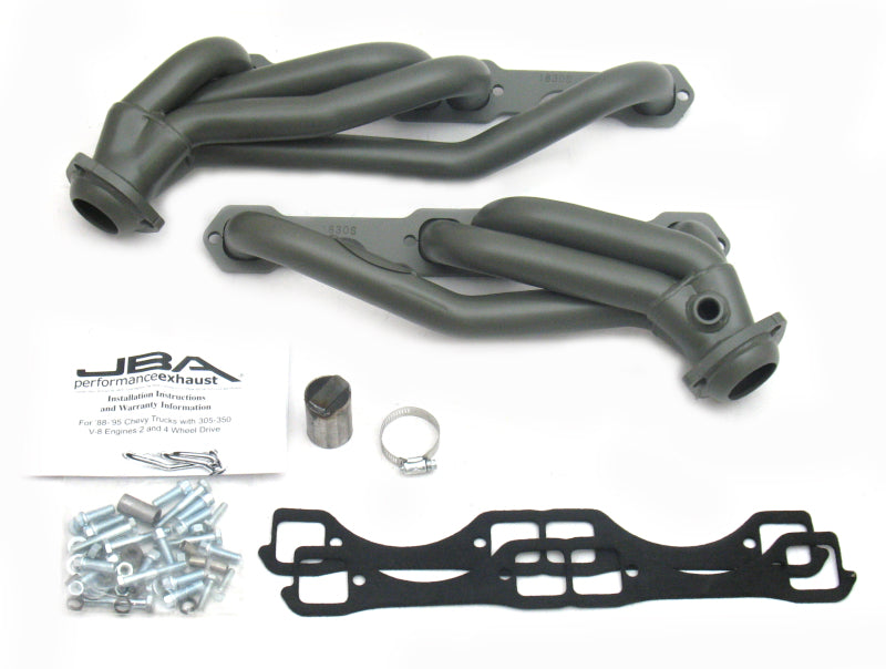 JBA 86-95 GM Truck 5.0L/5.7L SBC w/o A.I.R. 1-1/2in Primary Ti Ctd Cat4Ward Header - DTX Performance