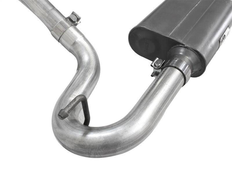 aFe Scorpion Exhaust System Cat Back 2.5in Aluminized Hi-Tuck 07-18 Jeep Wrangler JK V6 3.6/3.8L - DTX Performance