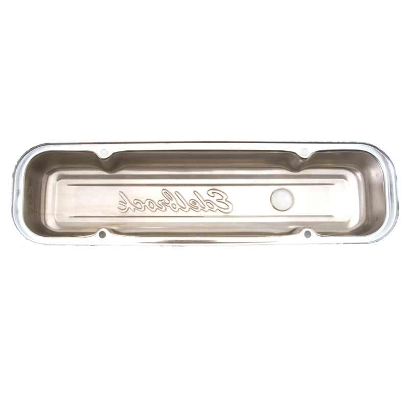 Edelbrock Valve Cover Signature Series Pontiac 1962-1979 301-455 CI V8 Low Chrome - DTX Performance