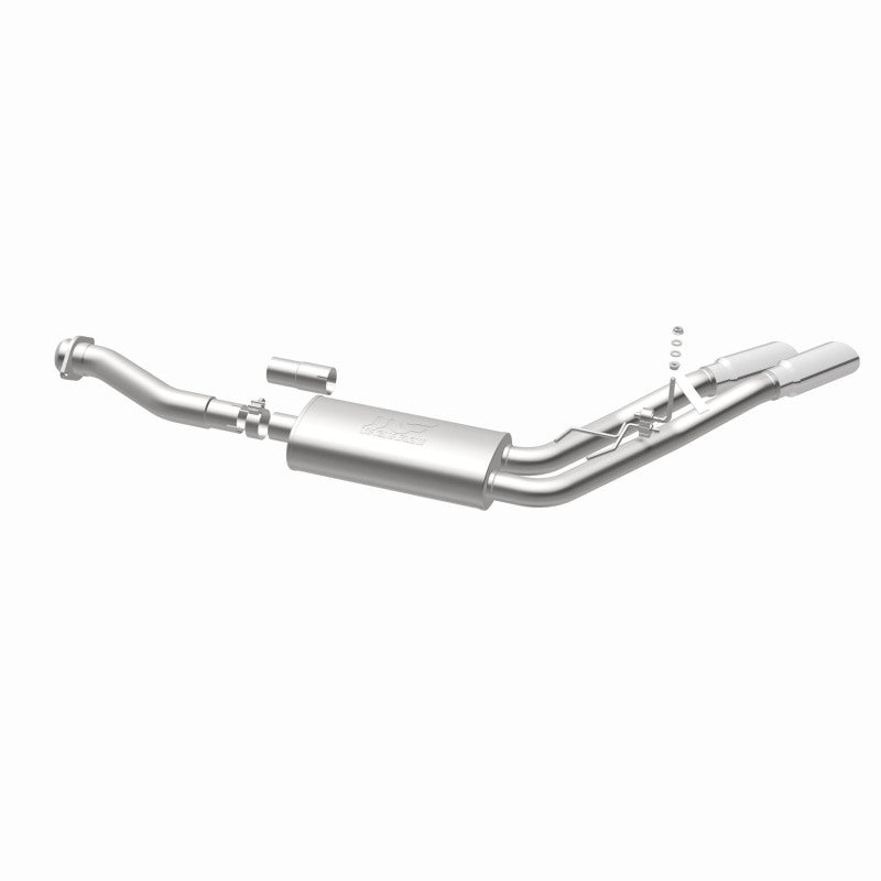 MagnaFlow 11-13 Ford F-150 Pickup Dual Same Side Before P/S Rear Tire Stainless CatBack Perf Exhaust - DTX Performance