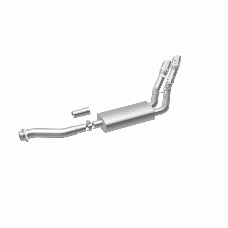 MagnaFlow 11-13 Ford F-150 Pickup Dual Same Side Before P/S Rear Tire Stainless CatBack Perf Exhaust - DTX Performance