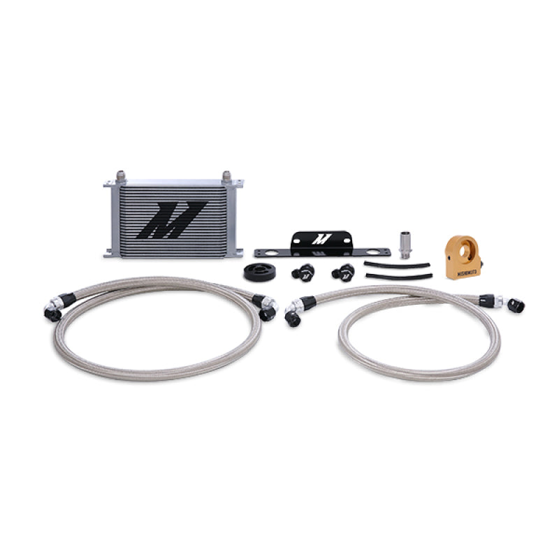 Mishimoto 10-15 Chevrolet Camaro SS Thermostatic Oil Cooler Kit - Silver - DTX Performance