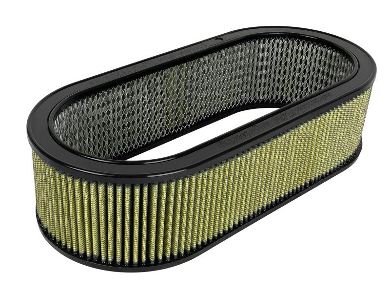 aFe MagnumFLOW Air Filters Round Racing PG7 A/F PG7 Oval Filter (18.13 x 7.25 x 6.0 w/EM) - DTX Performance